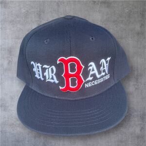 Urban Necessities x Boston Red Sox MLB SnapBack Navy Blue Cap Hat OS MLB